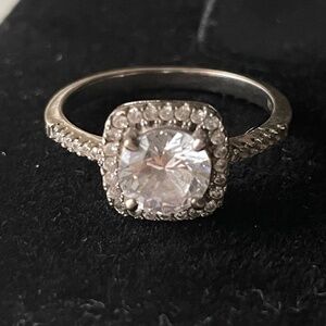 Cz engagement wedding ring